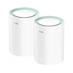 Безжичен рутер Cudy M1300, 2-pack, AC1200 Dual Band, 2.4/5 GHz, 300 -  867 Mbps