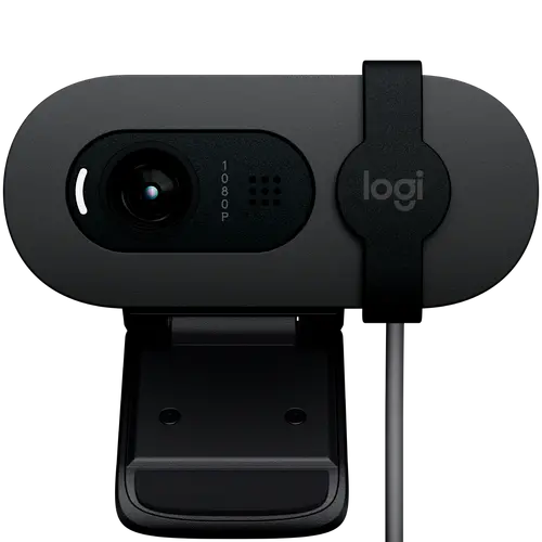 Уебкамера, Logitech Brio 100 Full HD Webcam - GRAPHITE - USB - N/A - EMEA28-935
