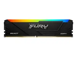 Памет Kingston FURY Beast Black RGB 32GB(2x16GB) DDR4 3200MHz CL16