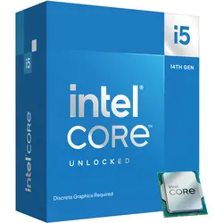 Процесор, Intel Core i5-14600KF 14C/20T (eC 2.6GHz / pC 3.5GHz / 5.3GHz Boost, 24MB, 125W, LGA1700)