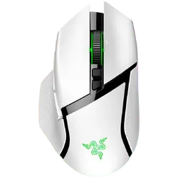 Razer Basilisk V3 Pro White, Wireless Gaming Mouse, True 30000 dpi, Focus Pro 30K Optical Sensor, Gen-3 Optical Mouse Switches, 11 programmable buttons, Razer Speedflex Cable USB Type C, 90-million Clicks