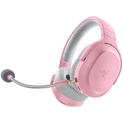 Razer Barracuda X Quartz Wireless Multi-platform Gaming and Mobile Headset, Razer TriForce 40mm Drivers, Detachable HyperClear Cardioid Mic, Ultra-soft FlowKnit mem foam, 7.1 audio, 50hrs, Dual Wireless, Type-C, Compatible PC, PlaySt, MD, Andr, iOs