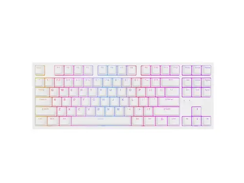 Клавиатура, Genesis Gaming Keyboard Thor 404 TKL White RGB Backlight US Layout Brown Switch