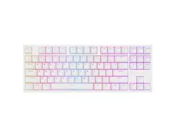 Клавиатура, Genesis Gaming Keyboard Thor 404 TKL White RGB Backlight US Layout Brown Switch