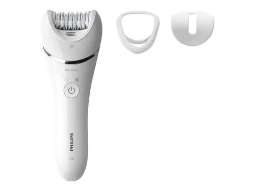 PHILIPS Епилатор серия 8000 използване на мокро и сухо за крака и тяло + 3 принадлежности