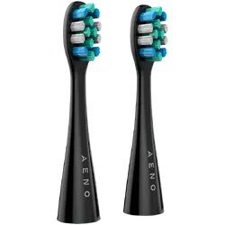 AENO Replacement toothbrush heads, Black, Dupont bristles, 2pcs in set (for ADB0002S/ADB0001S)