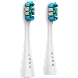 AENO Replacement toothbrush heads, White, Dupont bristles, 2pcs in set (for ADB0001S/ADB0002S)