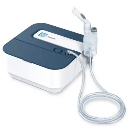 Инхалатор, Beurer IH 28 Pro Nebuliser; compressed-air technology; Mouth & nose piece ; Nasal douche; Adult / child mask; Atomizer; "onboard" storage; medical device