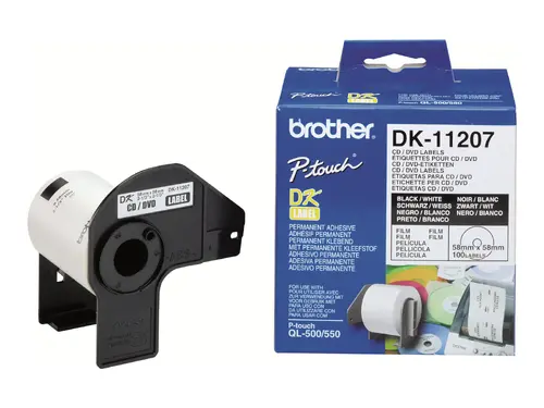 Хартия Етикети BROTHER CD/DVD Labels 58mm x 58mm x 100