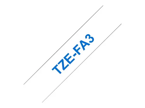 Лента TZ Fabric Tape 12mm Black on White for P-Touch