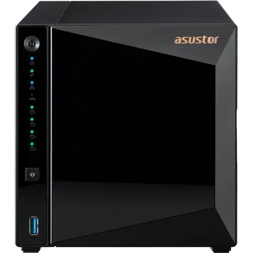 Мрежов сторидж, Asustor AS3304T_V2, 4 bay NAS, Realtek RTD1619B, Quad-Core, 1.7GHz, 2GB DDR4 (not ex.), 2.5GbE x1, USB3.2 Gen1 x3, WOW (Wake on WAN), Ttoolless installation, with hot-swappable tray, hardware encryption, MyArchive, EZ connect, EZ Sync, WoL, System Sleep Мрежов сторидж, Asustor AS3304T_V2, 4 bay NAS, Realtek RTD1619B, Quad-Core, 1.7GHz, 2GB DDR4 (not ex.), 2.5GbE x1, USB3.2 Gen1 x3, WOW (Wake on WAN), Ttoolless installation, with hot-swappable tray, hardware encryption, MyArchive, EZ connect, EZ Sync, WoL, System Sleep