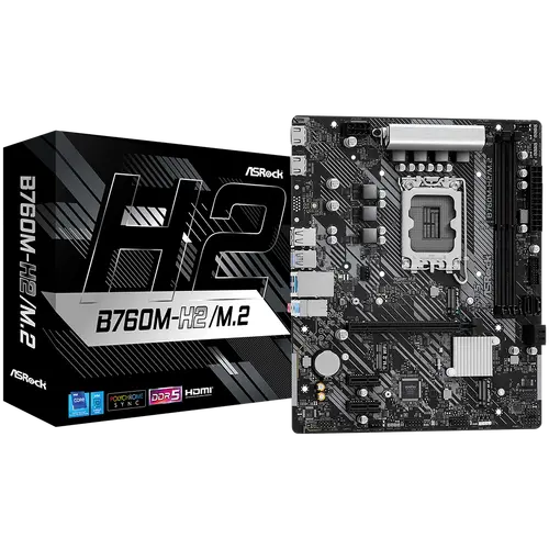 Дънна платка, ASROCK B760M-H2/M.2 /D5/1700