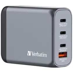 Зарядно устройство, Verbatim GNC-100 GaN Charger 4 Port 100W USB A/C (EU/UK/US)
