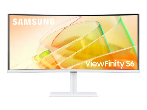 Монитор, Samsung 34A650 34" Curved VA 3440x1440 5ms 100Hz DP HDMI USB 3.0 Speakers Thunderbolt White