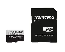 Памет, Transcend 256GB micro SD w/ adapter U3, High Endurance