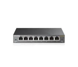 TP-Link TL-SG108E 8-Port Gigabit Easy Smart Switch, 8 x 10/100/1000Mbps RJ45 ports, MTU/Port/Tag-based VLAN, QoS, IGMP Snooping, Port Mirroring, Loop Prevention, Cable Diagnostics, Storm Control, metal casing, Green Technology