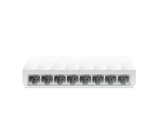 TP-Link LiteWave 8-Port 10/100Mbps Desktop Switch, 8 10/100Mbps RJ45 Ports, Desktop Plastic Case, Green Ethernet technology