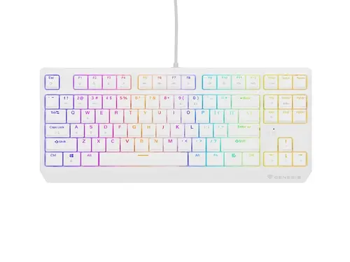 Клавиатура, Genesis Gaming Keyboard Thor 230 TKL US RGB Mechanical Outemu Red White Hot Swap