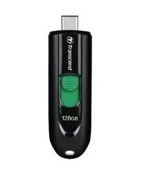 Памет, Transcend 128GB, USB3.2, Pen Drive, Type-C, Capless, Black