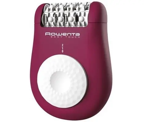 Епилатор, Rowenta EP1120F1 Easy Touch DARK Pink,  compact, 2 speeds, cleaning brush, beginner attachment