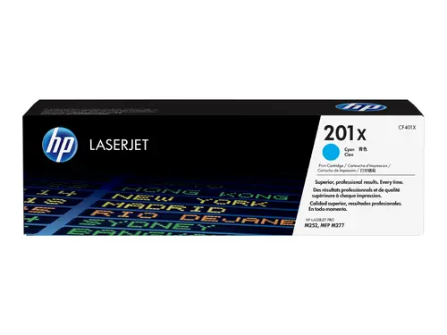 Консуматив, HP 201X High Capacity Cyan Original LaserJet Toner Cartridge (CF401X)
