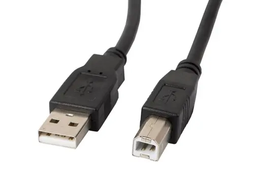 Кабел, Lanberg USB-A (M) -> USB-B (M) 2.0 cable 1.8m, black