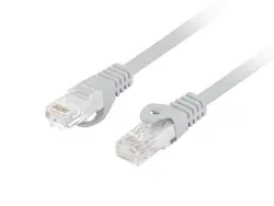 Кабел, Lanberg patchcord CAT.6 UTP LSZH CCA 2m Fluke Passed, Grey