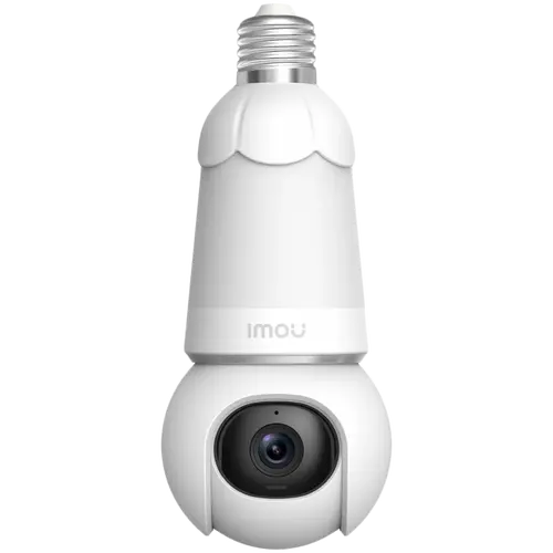 Imou 5MP Wi-Fi PTZ Bulb camera, H.265, 2.8 mm lens, Smart Full-Color Night Vision, Panoramic Pan & Tilt (340° Coverage), Built-in Mic & Speaker, Siren, Built-in Spotlight, Wi-Fi 6, Human/Vehicle Detection, Smart Auto Tracking, 350 Lumen