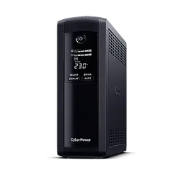 Енергоспестяващ UPS с AVR и LCD дисплей, 1600VA/960W, 4x Schuko, Runtime at 480W ( min ):11, Surge and Spike protection; VP1600ELCD
