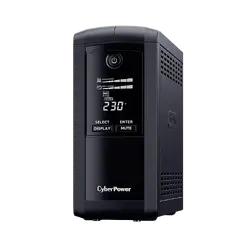 Енергоспестяващ UPS с AVR и LCD дисплей, 700VA/390W, 4x Schuko, Runtime at 90W ( min ):33, Surge and Spike protection; VP700ELCD
