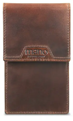 Кожен калъф за ключове Mano Don Marco, тъмнокафяв