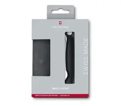 Комплект Victorinox Swiss Classic, кухненски сгъваем нож и дъска за рязане, черен