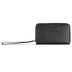 Дамски кожен портфейл Bugatti Elsa Zip Wallet, черен