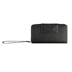 Дамски кожен портфейл Bugatti Elsa Long Zip Wallet, черен