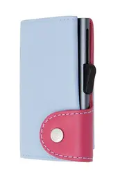 Картодържател C-SECURE с портфейл и монетник, Ice/ Cherry/ Grey cardholder