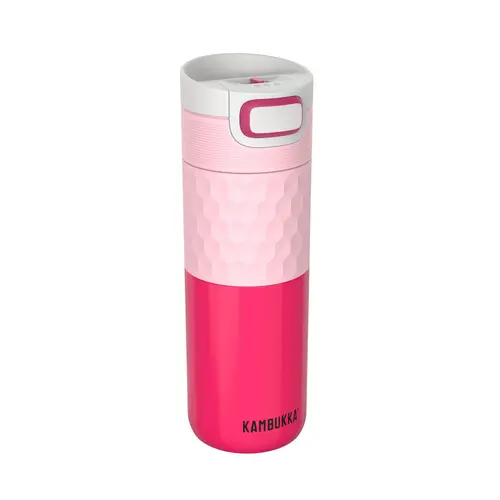 Термочаша ​от неръждаема стомана Kambukka Etna Grip с термокапак 3 в 1 Snapclean®, 500 мл, Diva Pink