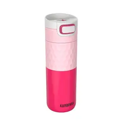 Термочаша ​от неръждаема стомана Kambukka Etna Grip с термокапак 3 в 1 Snapclean®, 500 мл, Diva Pink