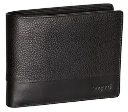 Кожен портфейл Bugatti Atlanta хоризонтален черен, 12 карти