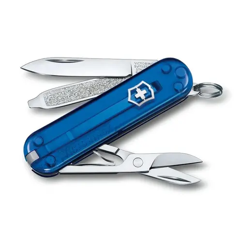 Швейцарски джобен нож Victorinox Classic SD Transparent Deep Ocean