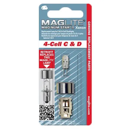 Крушки Maglite 4-Cell C & D, ксенон