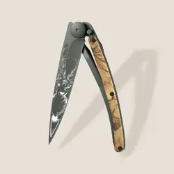 Джобен нож Deejo 37g, Brown Camo / Deer
