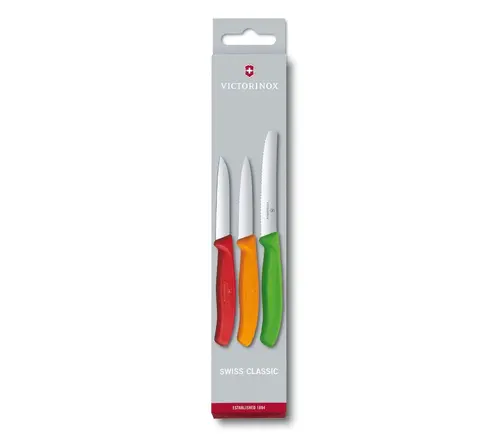 Комплект Victorinox Swiss Classic, три цветни ножа