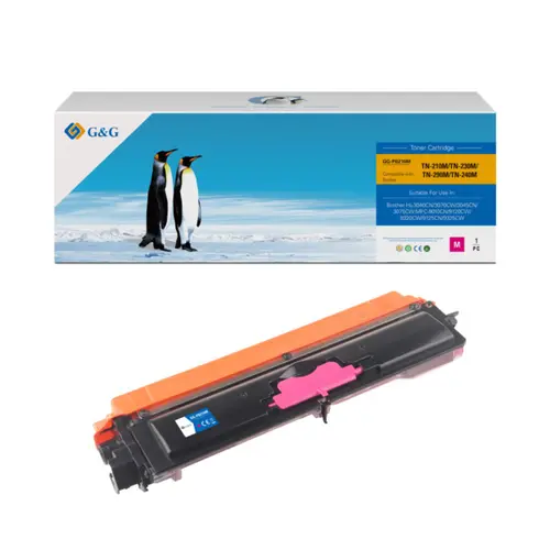 КАСЕТА ЗА BROTHER HL 3040CN/3070CW/DCP 9010CN/MFC 9120CN/9320CW - TN230M (TN-230M) - Magenta - PN NT-CB210M/NT-C3040M/PB210M - G&G 