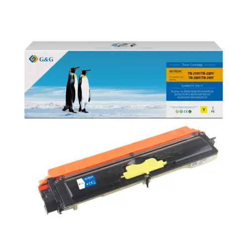 КАСЕТА ЗА BROTHER HL 3040CN/3070CW/DCP 9010CN/MFC 9120CN/9320CW - TN230Y (TN-230Y) - Yellow - PN NT-CB210Y/NT-C3040Y/PB210Y - G&G 