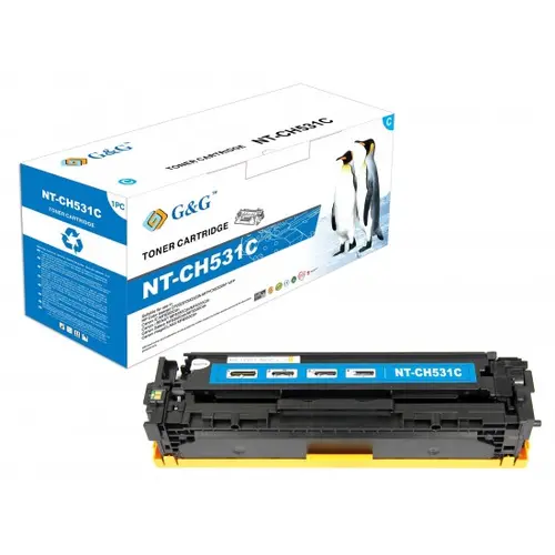 УНИВЕРСАЛНА КАСЕТА ЗА HP Color Laserjet CP2025/CM2320 MFP - CC531A/CRG-718C (CRG718C) - Cyan  - PN NT-C0531FGC/CH531FUC/CH531C/PH531C - G&G