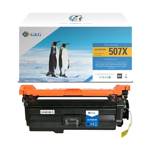 КАСЕТА ЗА HP Color Laserjet Enterprise 500 M551 - HIGH CAPACITY - /507X/ - Black - CE400X  - PN NT-CH507XQFBK - G&G