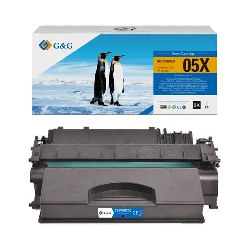 УНИВЕРСАЛНА КАСЕТА ЗА HP Laserjet P2055/Pro 400/M401/CANON LPB 6300/6310/6600/6650/6670 - HIGH CAPACITY - CRG-719H (CRG719H)/CE505X/CF280X - Black - PN NT-PH505XCU - G&G