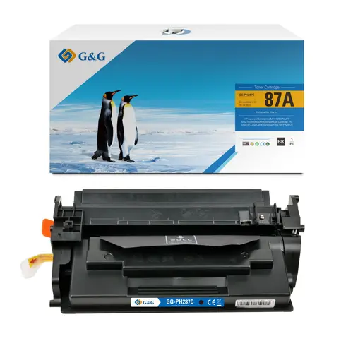 КАСЕТА ЗА HP LaserJet Enterprise Pro M506N/M506DN/M506X - WITH CHIP / С ЧИП - Black -  /87A/ - CF287A - PN NT-PH287C - G&G 
