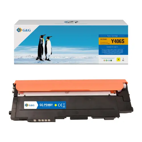 КАСЕТА ЗА SAMSUNG CLP360/CLP365/CLX3300/CLX3305 - Yellow - SU462A - CLT-Y406S (CLTY406S) - PN NT-PS406Y - G&G