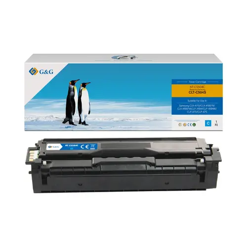 КАСЕТА ЗА SAMSUNG CLP 415N/415NW/CLX 4195FN/4195FW - Cyan - CLT-C504S (CLTC504S) - PN NT-CS504C - G&G